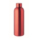 Double-walled leak-proof steel thermos bottle, 500 ml red colour