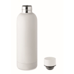 Double-walled leak-proof steel thermos bottle, 500 ml white colour second view