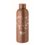 Double-walled leak-proof steel thermos bottle, 500 ml russet colour main view