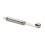 Stainless steel fruit corer. A practical promotional gift matt silver colour fifth view