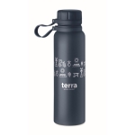 Thermos bottle with silicone handle, 780 ml ultramarine blue colour main view