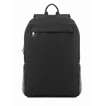 Laptop backpack, washed canvas, 15”, 340 g/m2 black colour second view