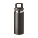 High-quality vacuum flask made of steel with handle, 500 ml black colour