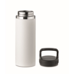 High-quality vacuum flask made of steel with handle, 500 ml white colour seventh view