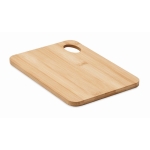 Small bamboo chopping board with hole to hang wood colour