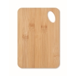 Small bamboo chopping board with hole to hang wood colour third view