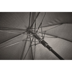 Stormproof square umbrella with fiberglass frame, Ø 116 black colour sixth photographic view