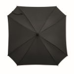 Stormproof square umbrella with fiberglass frame, Ø 116 black colour seventh view