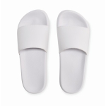 Non-slip beach flip-flops, for summer promotions white colour second view