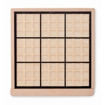 Deluxe, 99-piece wooden Sudoku board game for merchandising wood colour sixth view