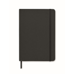 Notebook with cover, recycled cardboard and stone paper, A5 black colour third view