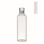 Glass bottle with leak-proof glass stopper, round box, 500 ml transparent colour