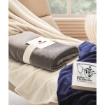 Warm wool blanket, RPET with a card, 280 g/m2 dark grey colour main ambient view