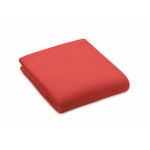 Lightweight fleece blanket, RPET in various colours, 130 g/m2 red colour