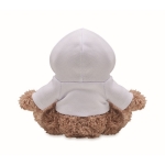 Plush toy dog ??with white hoodie white colour fourth view