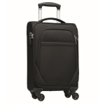 Travel trolley, polyester with 4 wheels and combination lock black colour