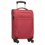 Travel trolley, polyester with 4 wheels and combination lock red colour