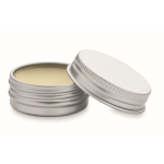 Vegan vanilla flavour lip balm tin, SPF 10 beige colour second view