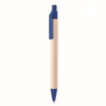 Eco blue-ink pen, made of recycled milk cartons blue colour