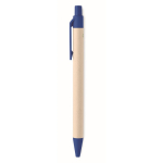 Eco blue-ink pen, made of recycled milk cartons blue colour fourth view