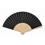 Wooden fan in different colours black colour