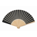 Wooden fan in different colours black colour second view