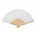 Wooden fan in different colours white colour