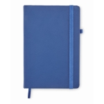 Notebook with recycled PU cover, lined pages, A5 blue colour second view