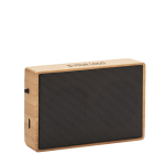 Wireless 5.3 bamboo speaker with solar charging function view with print area