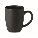 Matte black ceramic mug with coloured inside, 290 ml black colour