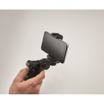 Tripod set with microphone and light for mobile phones black colour third photographic view