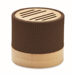 5.3 speaker made of RPET & bamboo with hands-free system brown colour