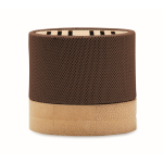 5.3 speaker made of RPET & bamboo with hands-free system brown colour fifth view