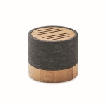 5.3 speaker made of RPET & bamboo with hands-free system black colour