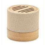 5.3 speaker made of RPET & bamboo with hands-free system beige colour third view