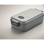 Recycled airtight lunch box with side closures, 800ml grey colour third photographic view