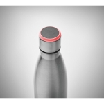 Steel bottle with hydration reminder, 500ml matt silver colour third photographic view