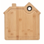 Original wooden board in a house shape wood colour third view