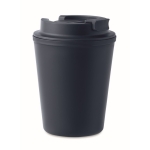 Recycled plastic thermal mug with spout, 300 ml ultramarine blue colour