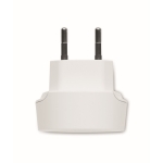 European charger with 2 USB Type-A ports white colour sixth view