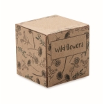 Wildflower seeds kit in a box beige colour sixth view