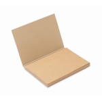 Sticky notes made of recycled paper beige colour