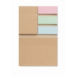 Sticky notes with recycled paper covers beige colour fifth view