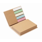 Post-it notes made from recycled paper beige colour