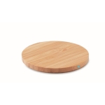 Bamboo wireless quick charger, 15W wood colour second view