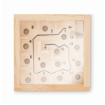 Entertaining wooden box maze game wood colour third view