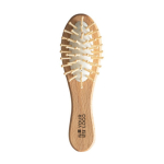 Branded wooden pin brush with logo main view