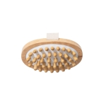 Wooden massage brush with anti-cellulite function natural colour first view