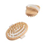 Wooden massage brush with anti-cellulite function main view