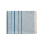 Durable cotton towel made in Europe blue colour first view